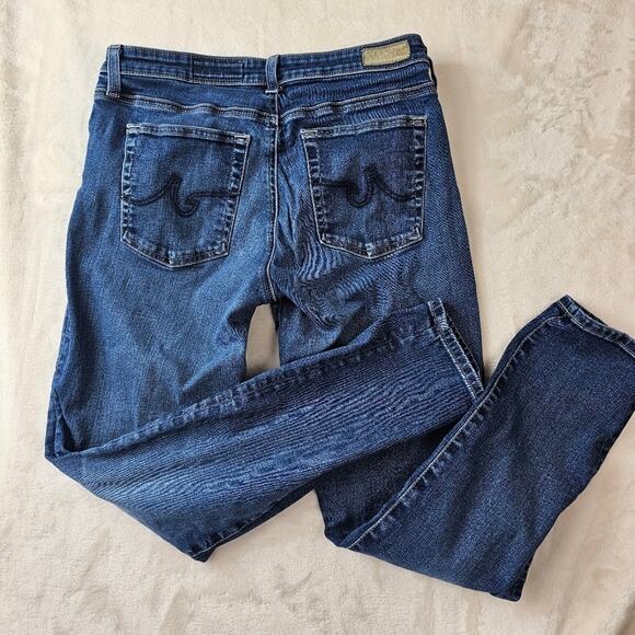 Ag Adriano Goldschmied womens 31R Ag-ed denim Blue Skinny Jeans Subtle Fading - Picture 10 of 12